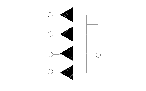 赤外線LED照明ユニット接続回路図/オプトデバイス研究所